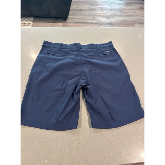Eddie Bauer Travex Men Size 38 Shorts navy hiking Stretch - Picture 5 of 5